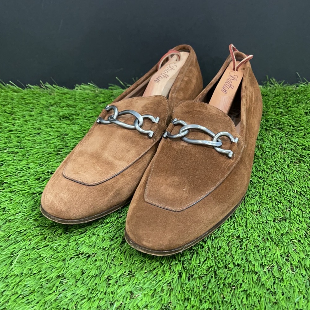 Salvatore Ferragamo Horsebit Suede Loafers